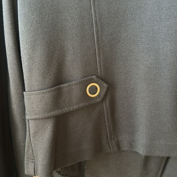 CAbi  Black Ponte Knit Moto Jacket 615 Size Medium‎ - Picture 7 of 13